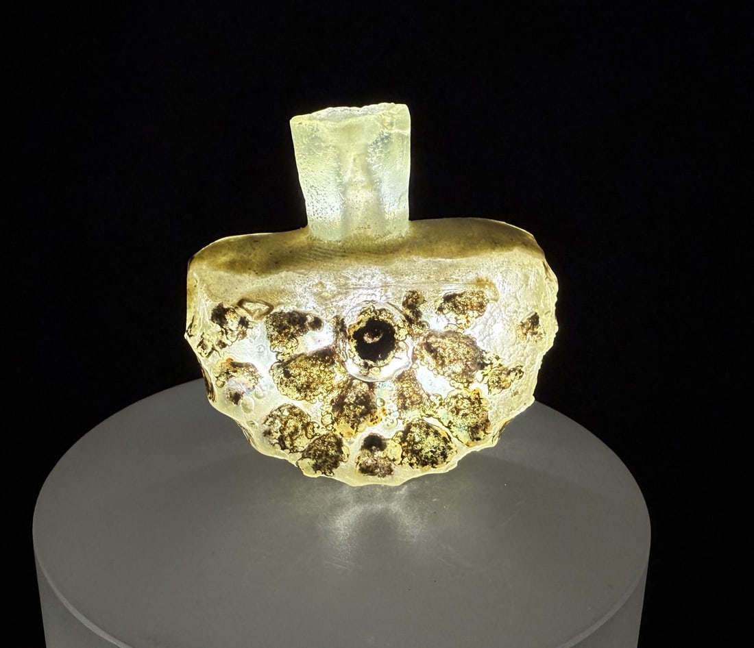 Time of Christ Ancient Roman Bottle: 1" tall by 2" in diameter.