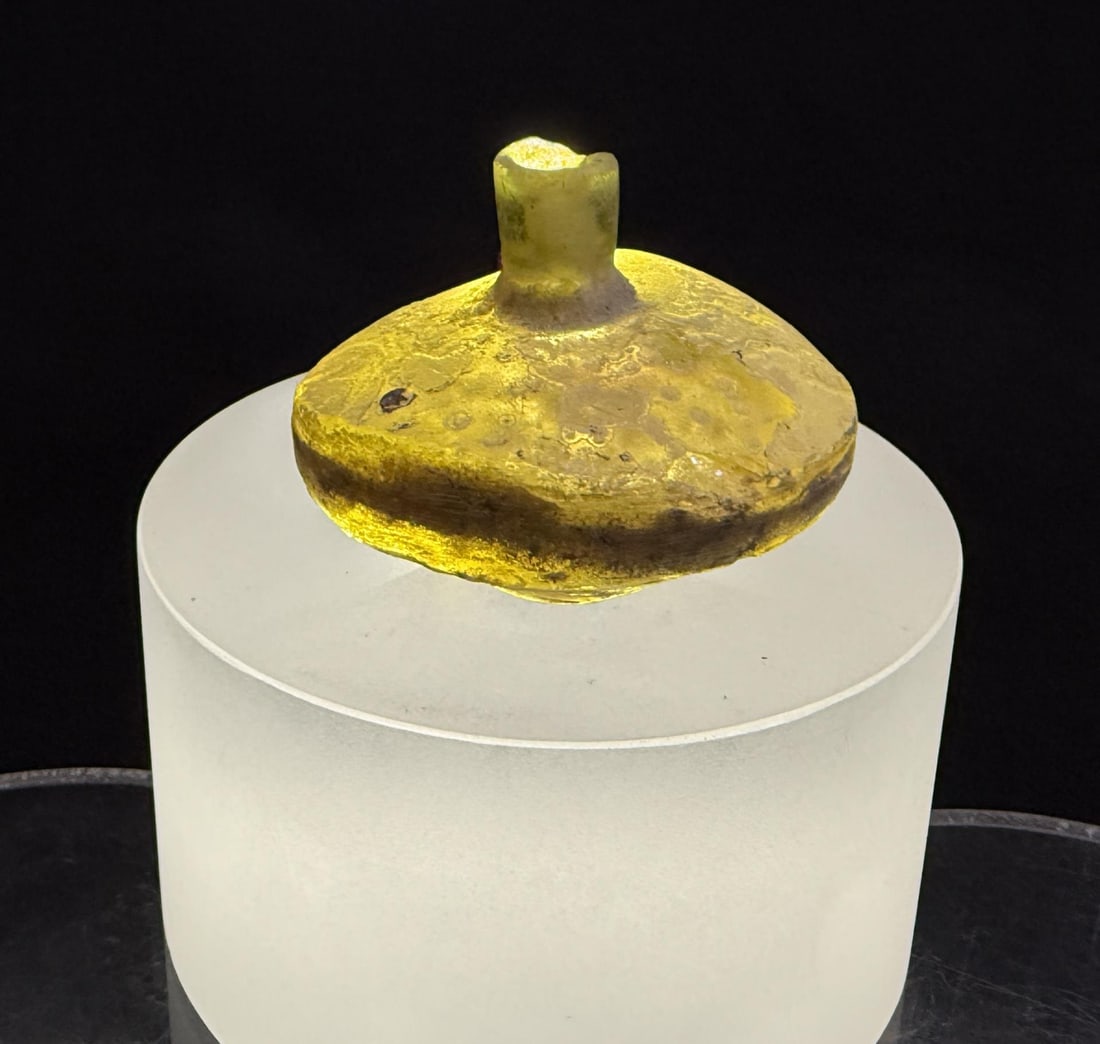 Time of Christ Ancient Roman Bottle: 1 5/8" tall by 2" in diameter.