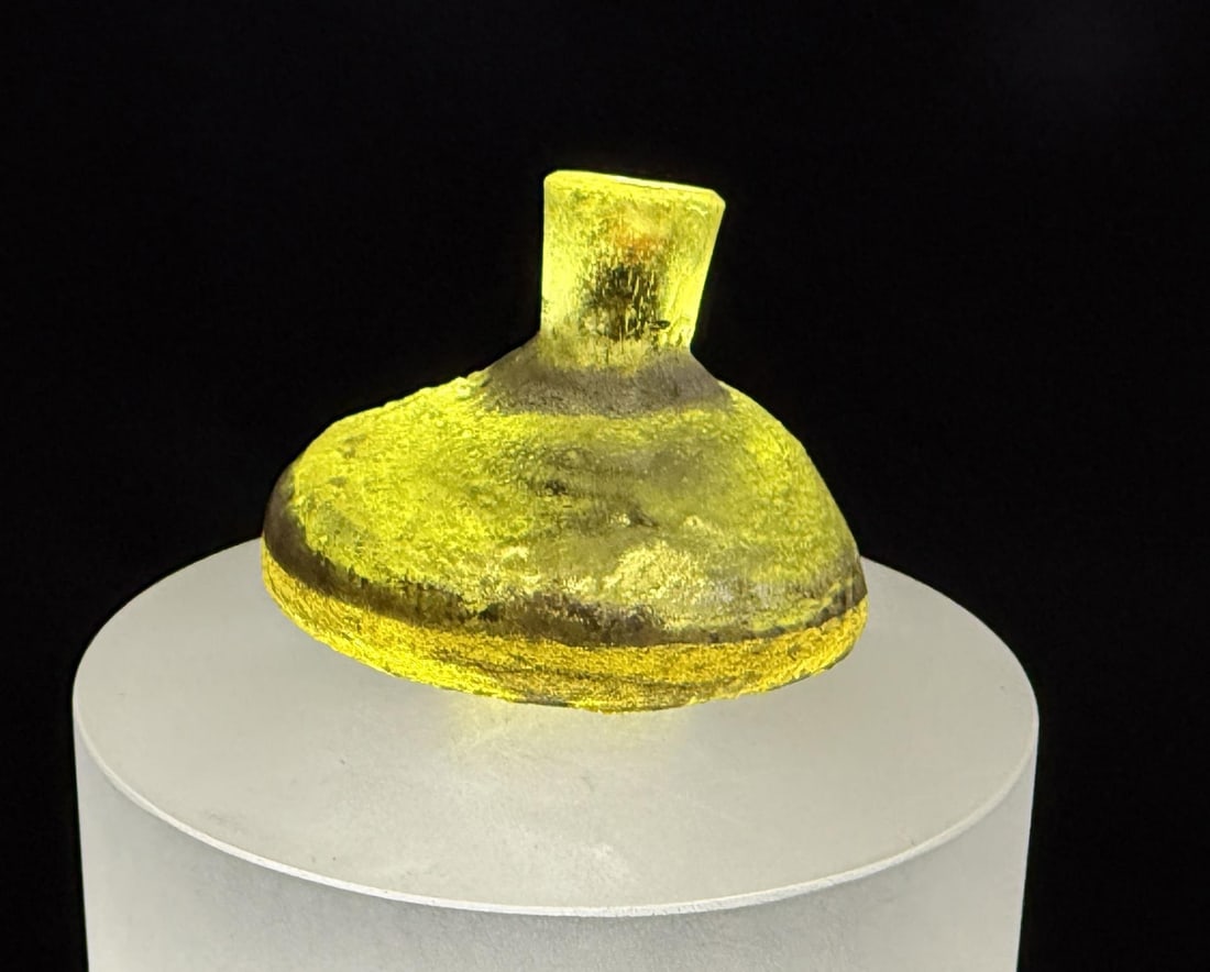 Time of Christ Ancient Roman Bottle: 1 3/4" tall by 2" in diameter.