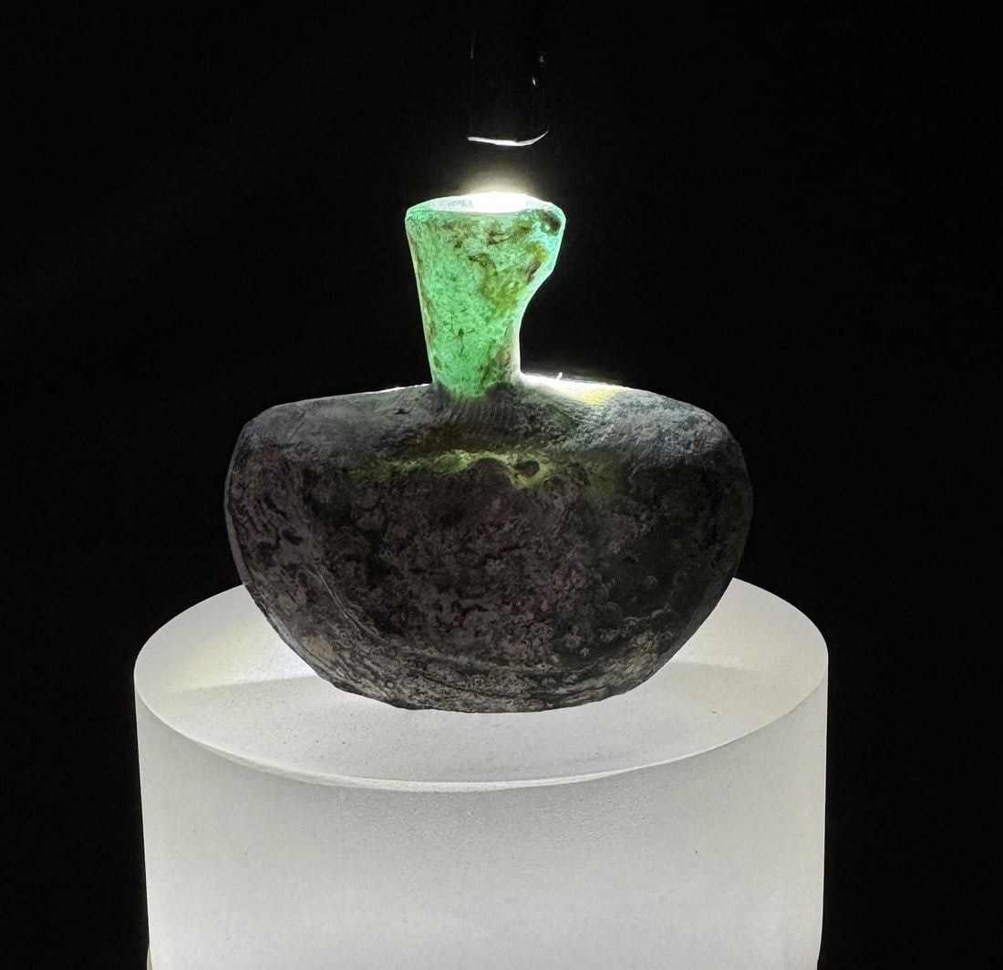 Time of Christ Ancient Roman Bottle: 2 1/4" by 2 1/4" by 3/4