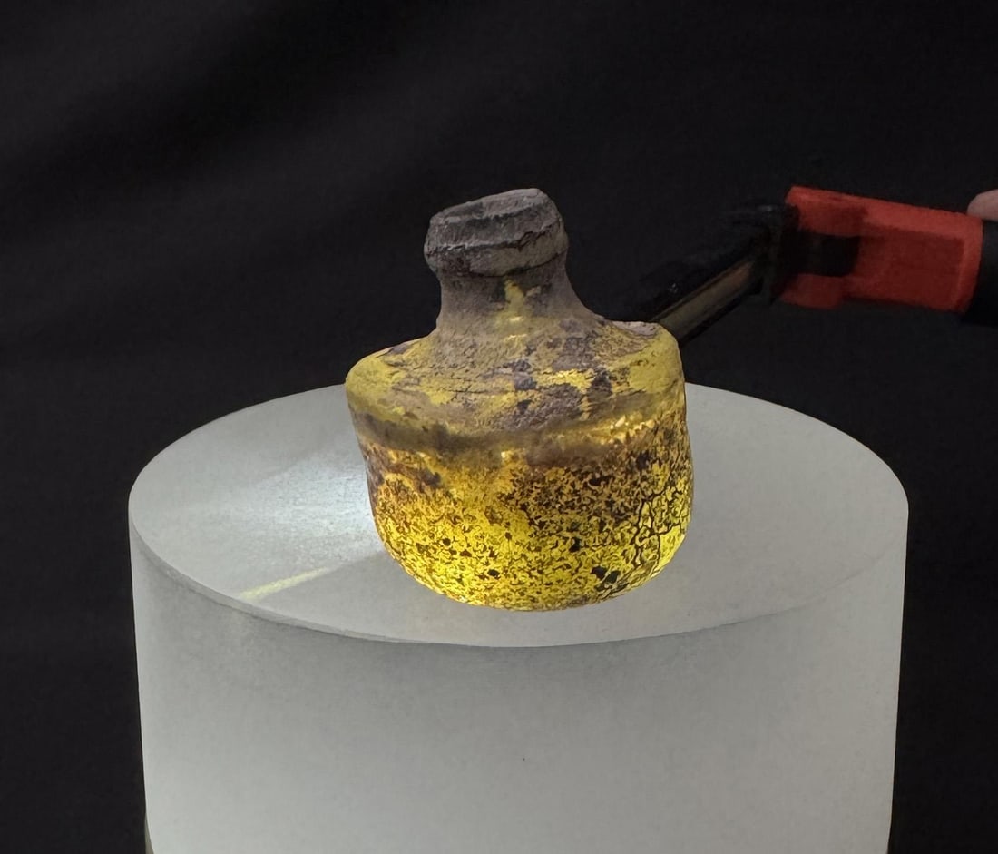 Time of Christ Ancient Roman Bottle: 1 1/2" tall by 1 1/4" in diameter.