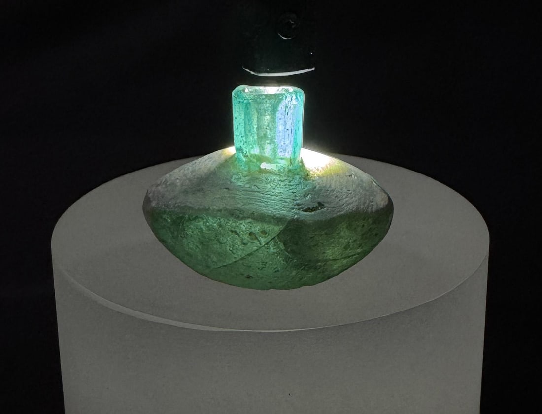 Time of Christ Ancient Roman Bottle: 1 5/8" by 1 1/4" by 1"