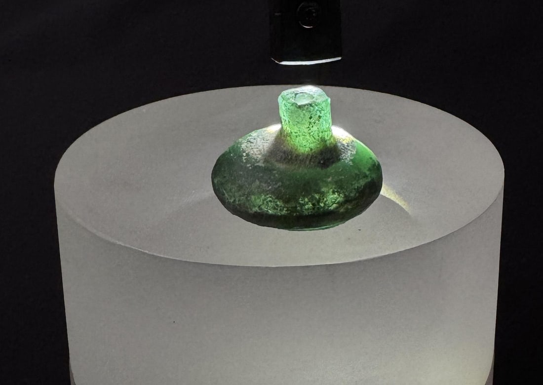 Time of Christ Ancient Roman Bottle: 7/8" tall by 1" in diameter.