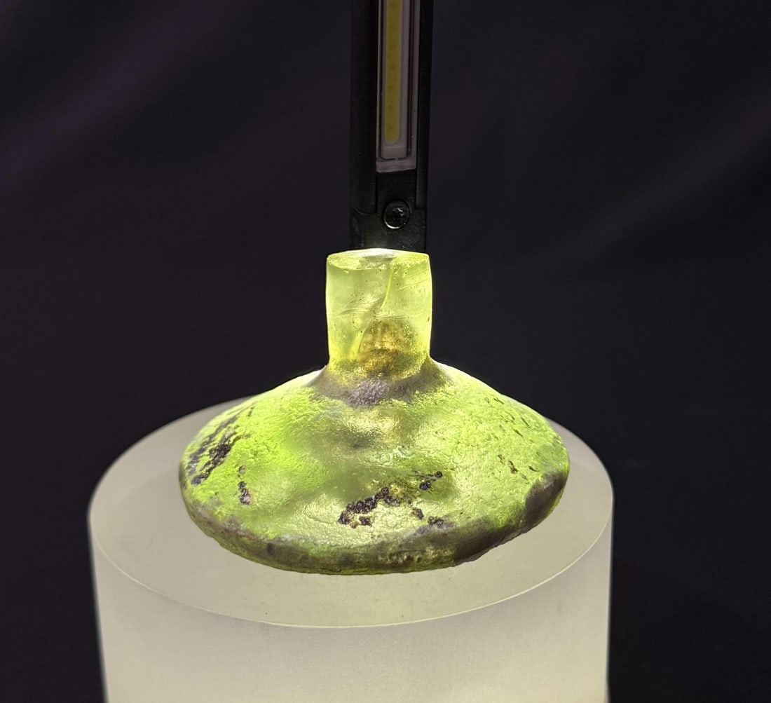 Time of Christ Ancient Roman Bottle: 1 3/4" tall by 2 1/2" in diameter.