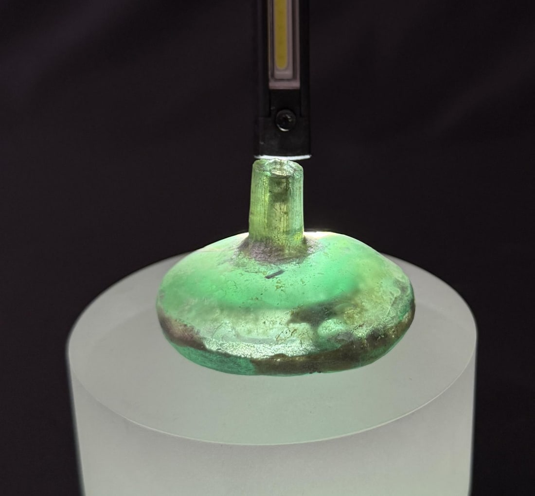 Time of Christ Ancient Roman Bottle: 2" tall by 2" in diameter.