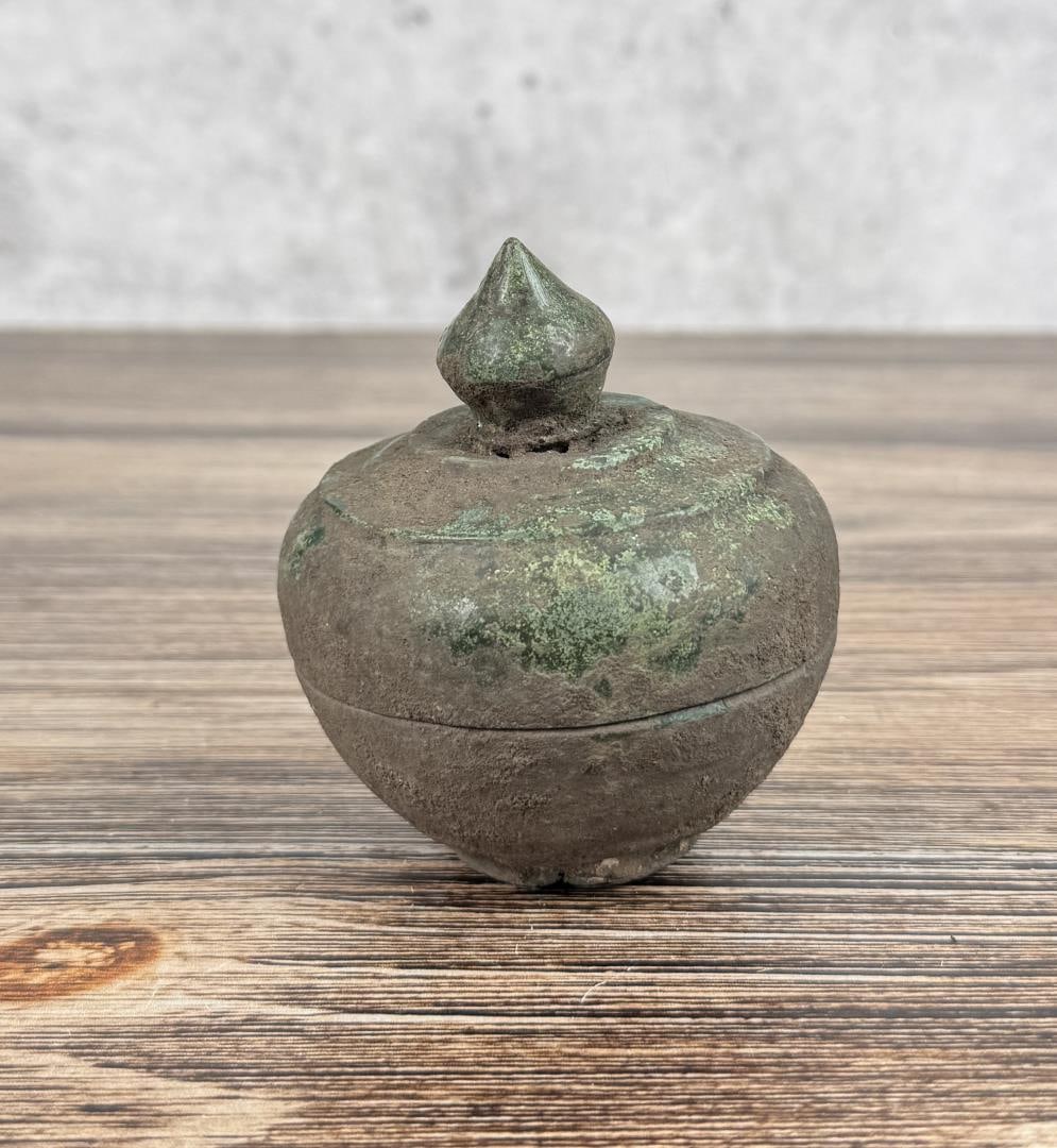 Ancient Vietnam Dong Son Bronze Lidded Box (1 of 6)