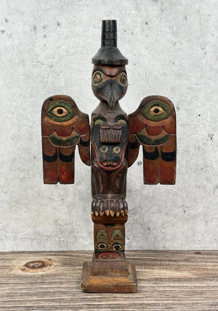 Northwest Coast Haida Indian Totem Pole (1 of 9)