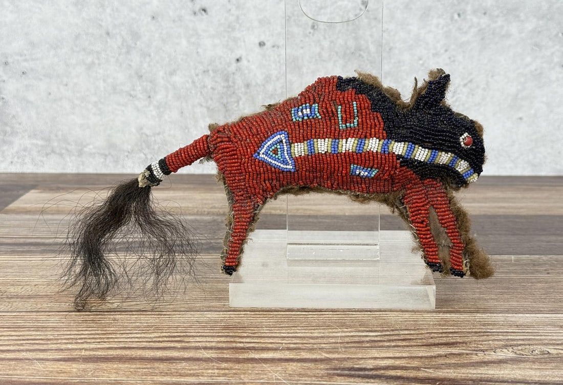 Native American Indian Beaded Buffalo Fetish (1 of 3)