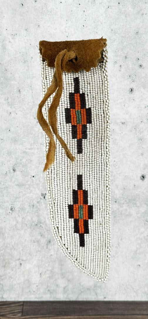Native American Indian Beaded Knife Sheath (1 of 3)