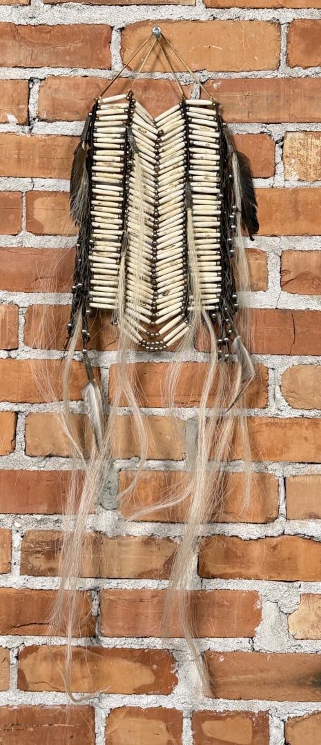Native American Indian Hair Pipe Breastplate (1 of 4)