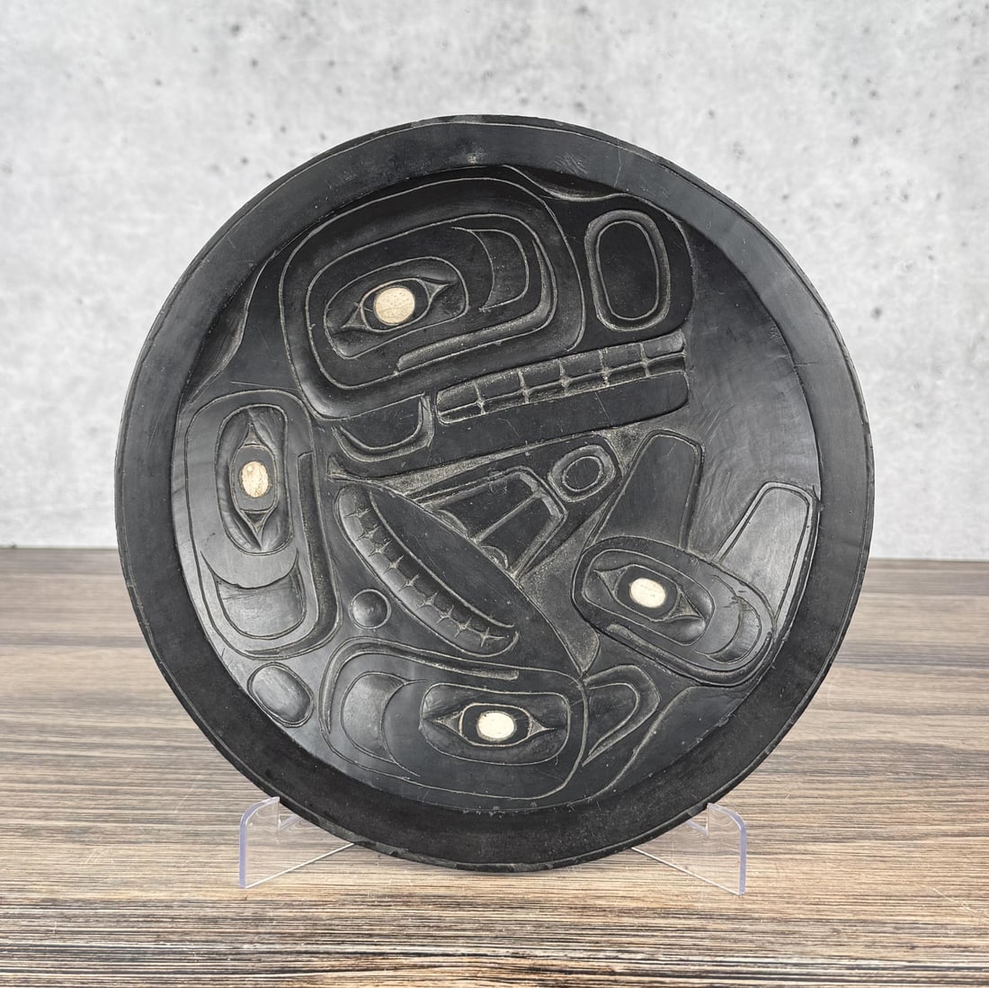 Haida Northwest Coast Argillite Bowl or Plate - 3