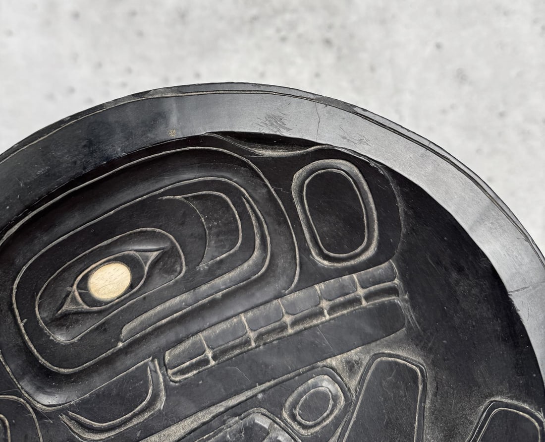 Haida Northwest Coast Argillite Bowl or Plate - 5