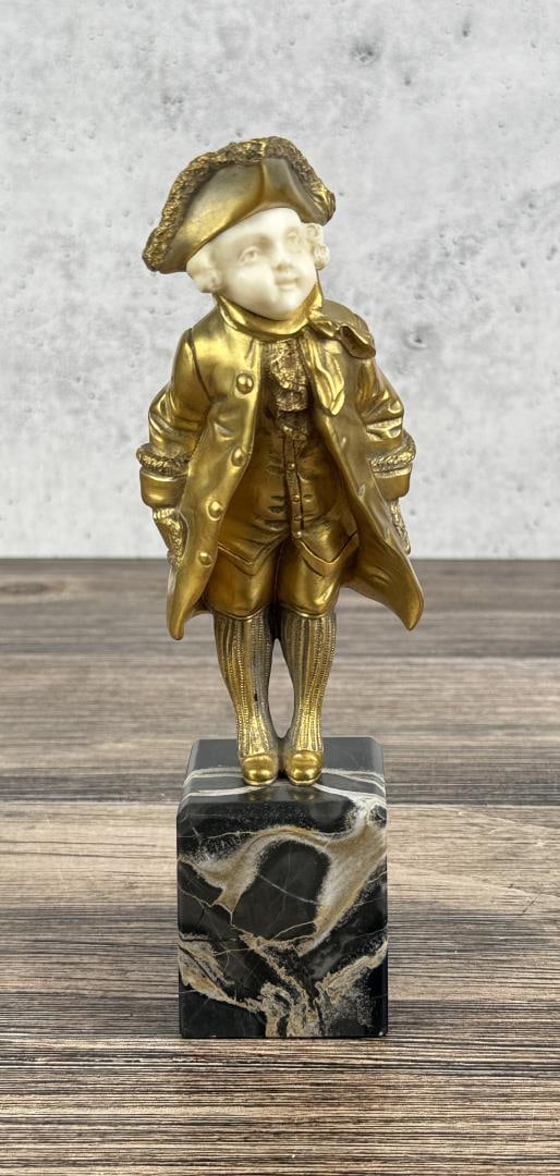 Georges Omerth Little Marquis French Gilt Bronze (1 of 8)