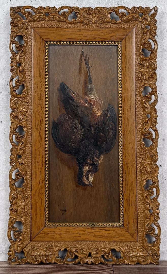 American Signed Hanging Game Still Life Painting (1 of 4)