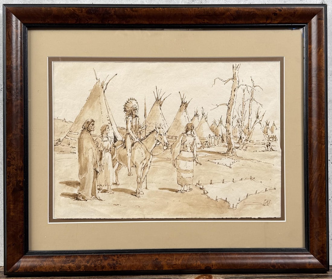 Frederic Remington His Death Song Painting (1 of 5)