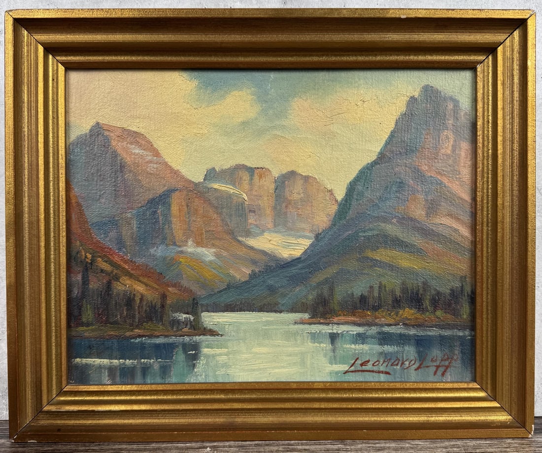 Harry Leonard Lopp Glacier Park Montana Painting (1 of 5)