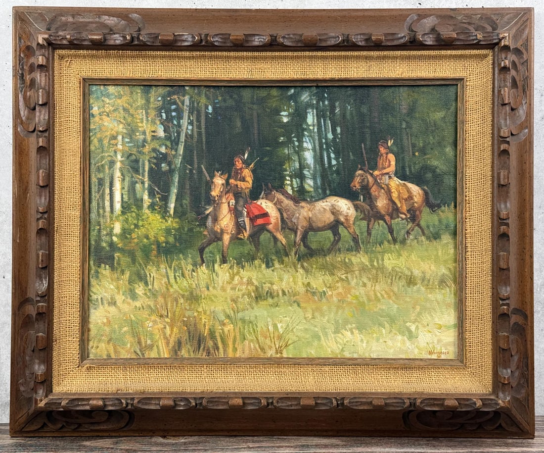 Joe Abbrescia Montana Oil on Canvas Painting (1 of 5)