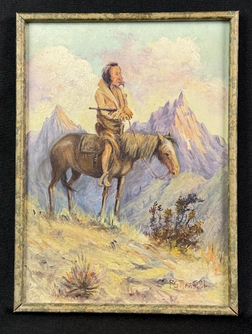 Frank Meinhart Montana Indian Scout Painting (1 of 4)