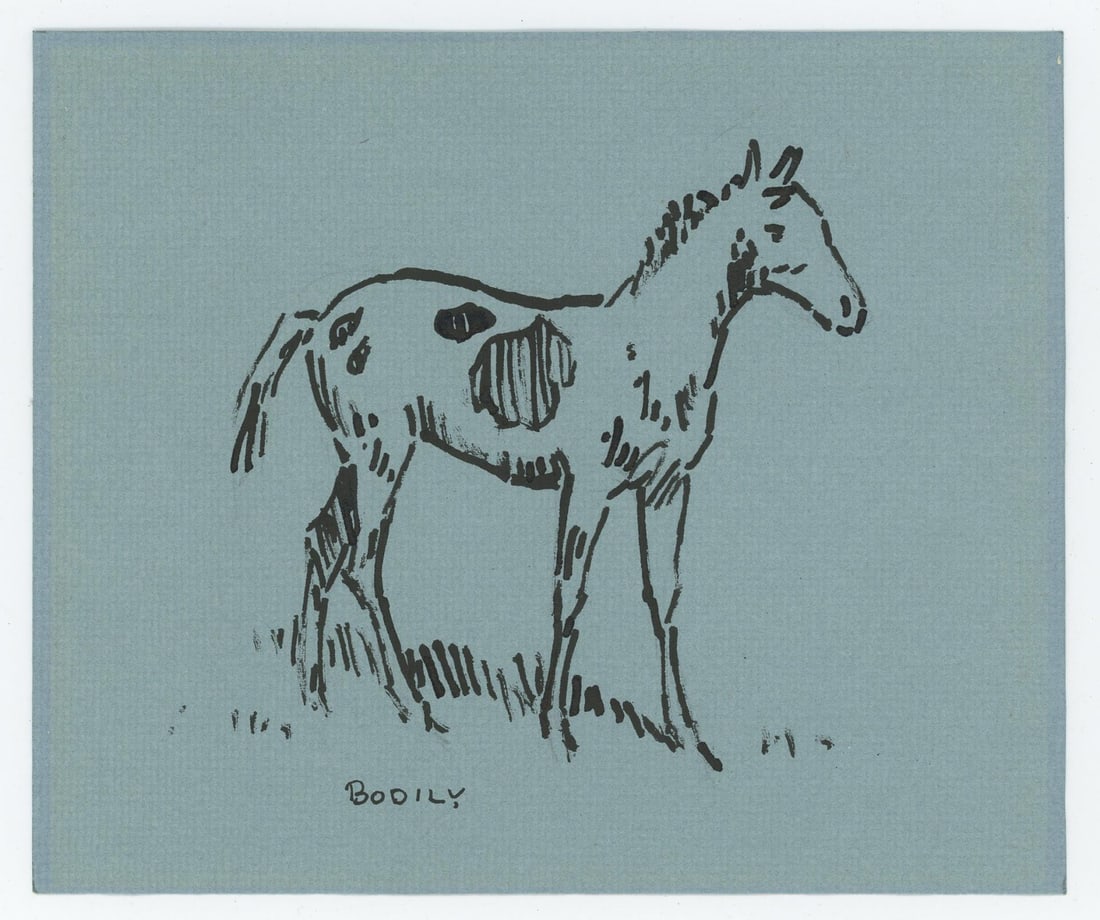 Sheryl Bodily Palomino Pony Drawing (1 of 3)