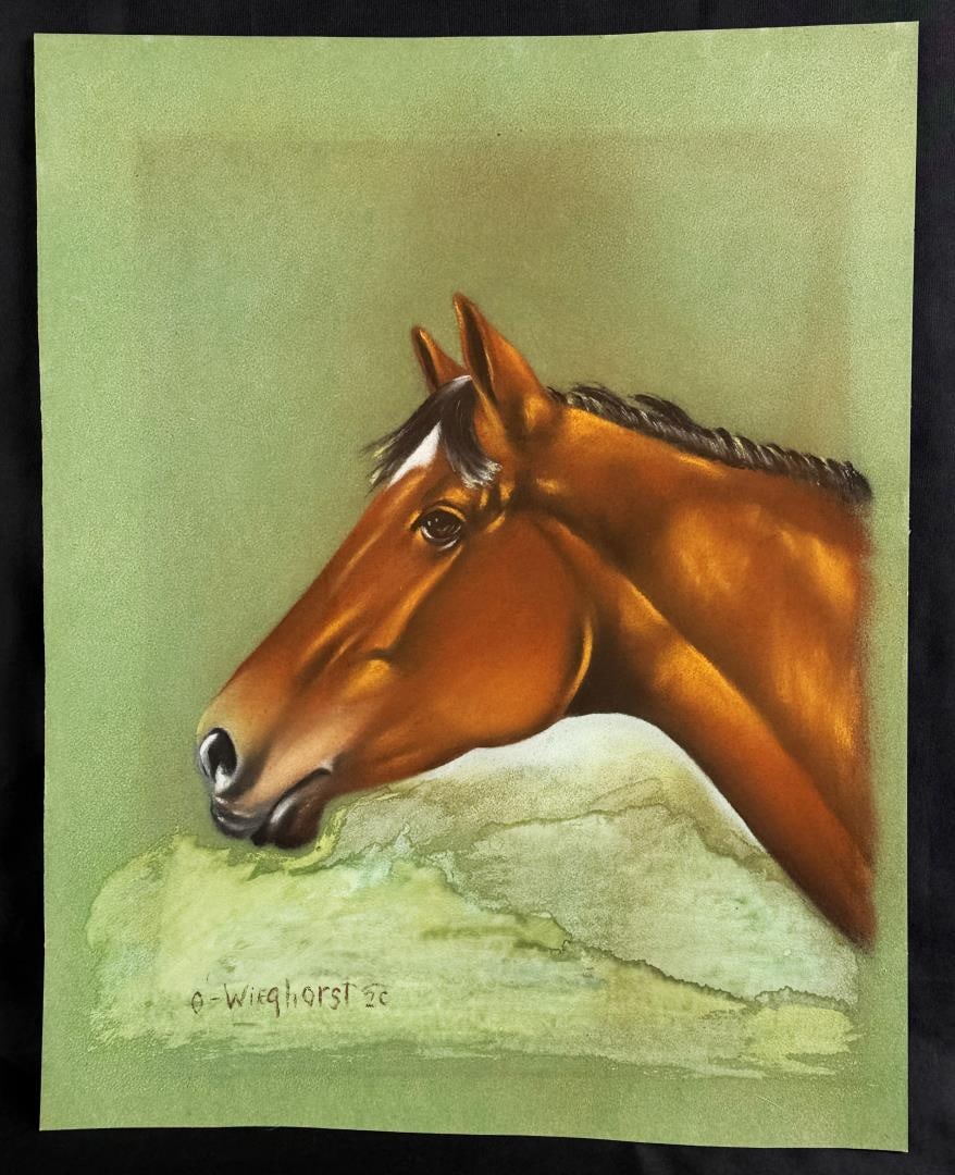 Olaf Wieghorst Star Pastel and Watercolor Painting (1 of 3)