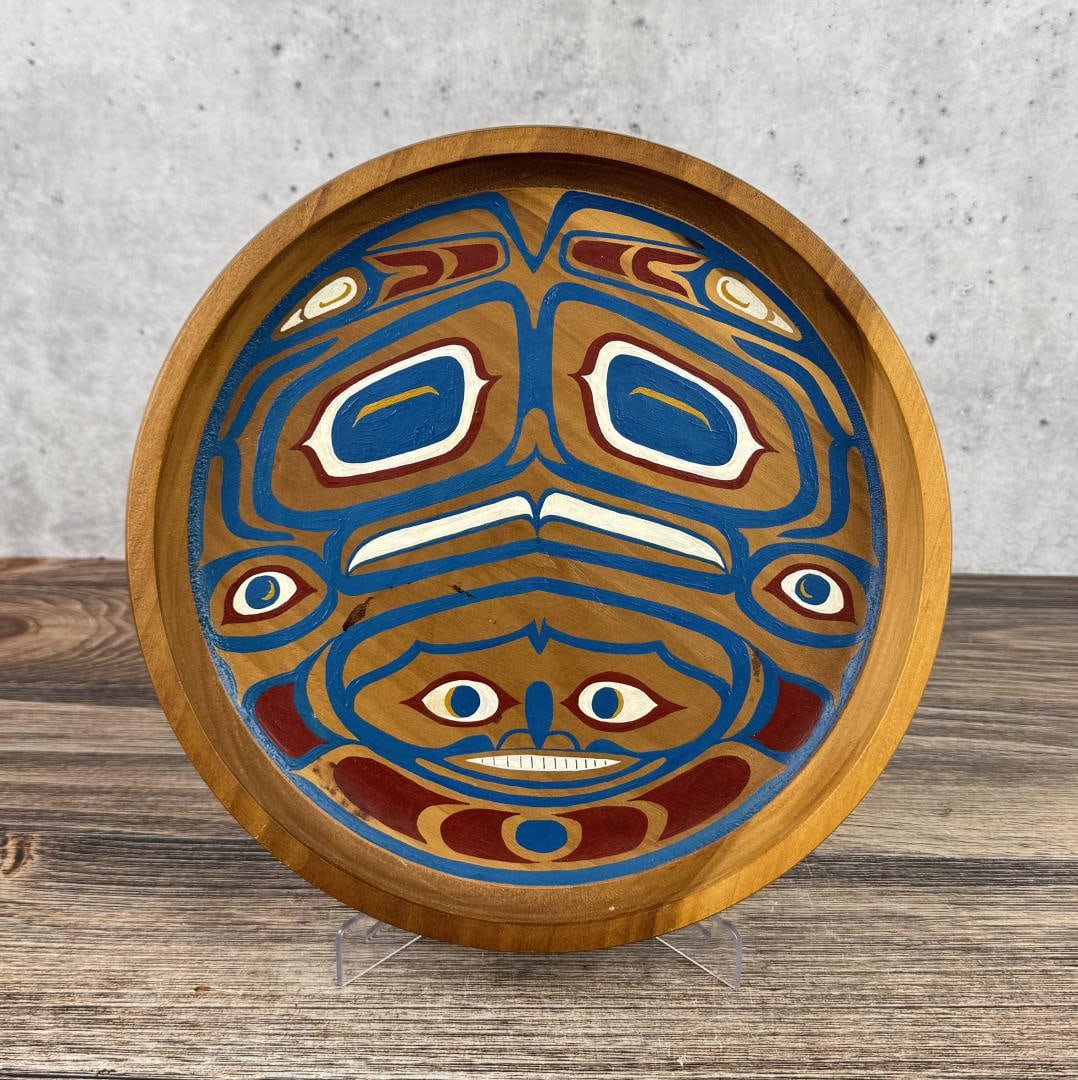 Northwest Coast Indian Painted Wall Plaque (1 of 5)