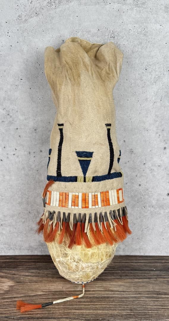 Native American Indian Buffalo Bladder Bag (1 of 6)