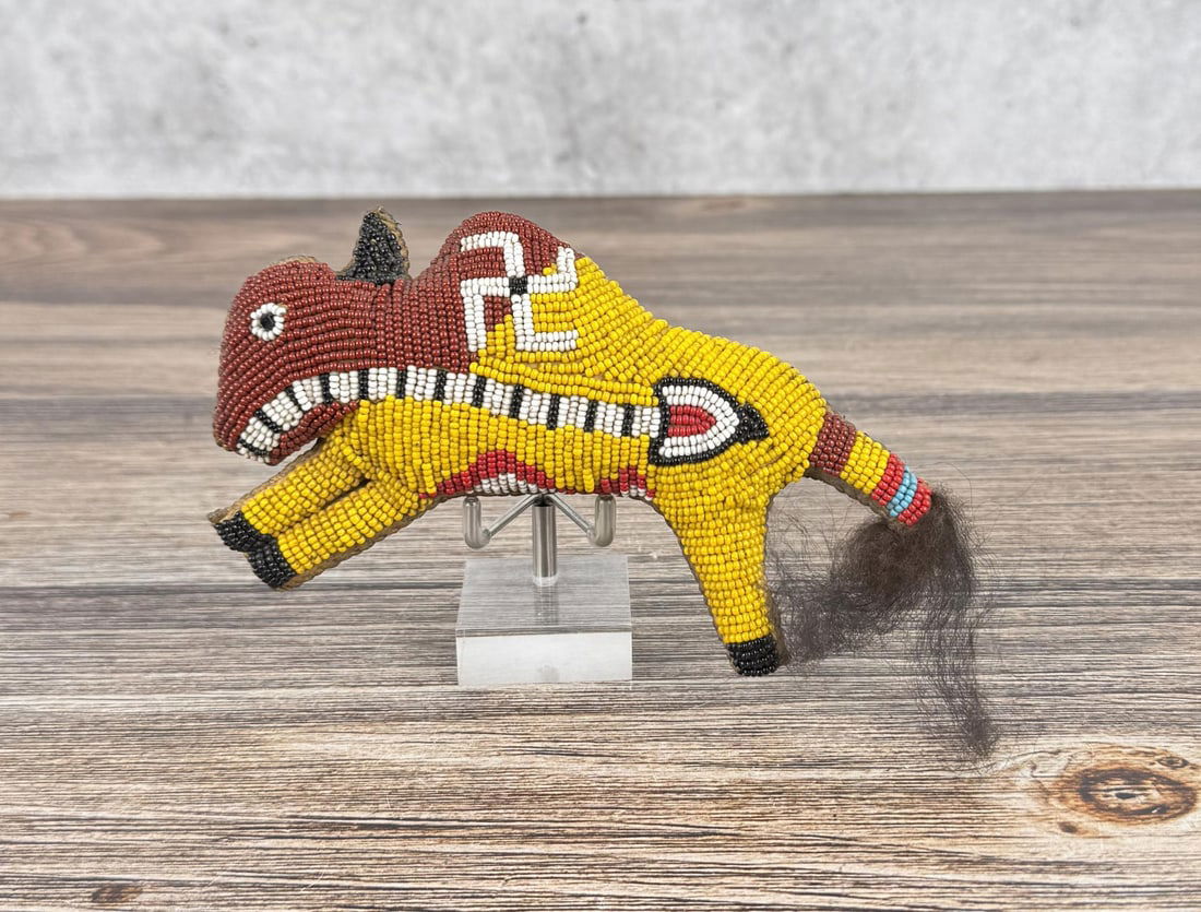 Native American Indian Beaded Buffalo Fetish (1 of 4)