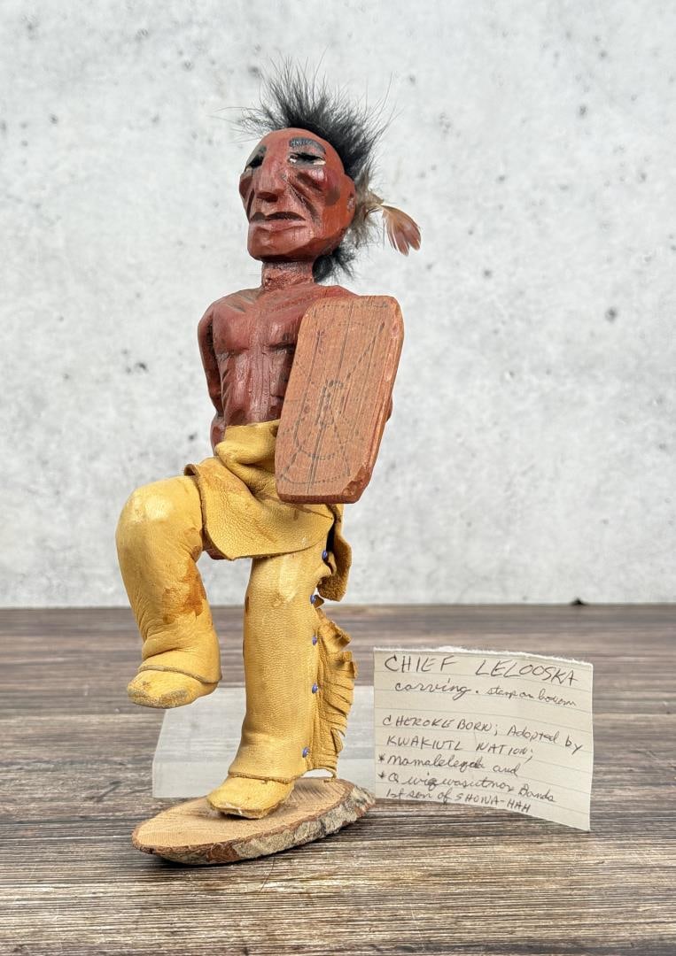 Chief Lelooska Wood Native American Doll (1 of 12)