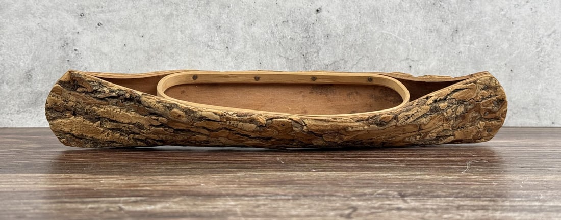 Native American Indian Elm Bark Canoe (1 of 5)