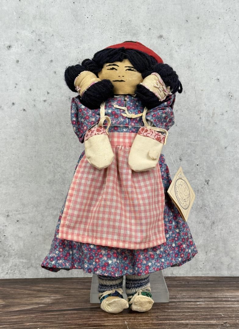 Angela Andrew Labrador Canada Inuit Innu Tea Doll: 14" tall.