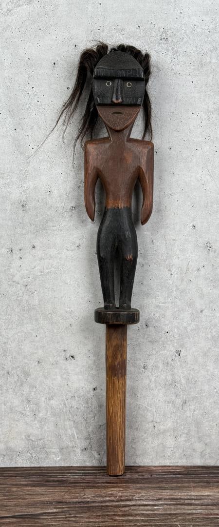 Northwest Coast Style Carved Talking Stick (1 of 6)