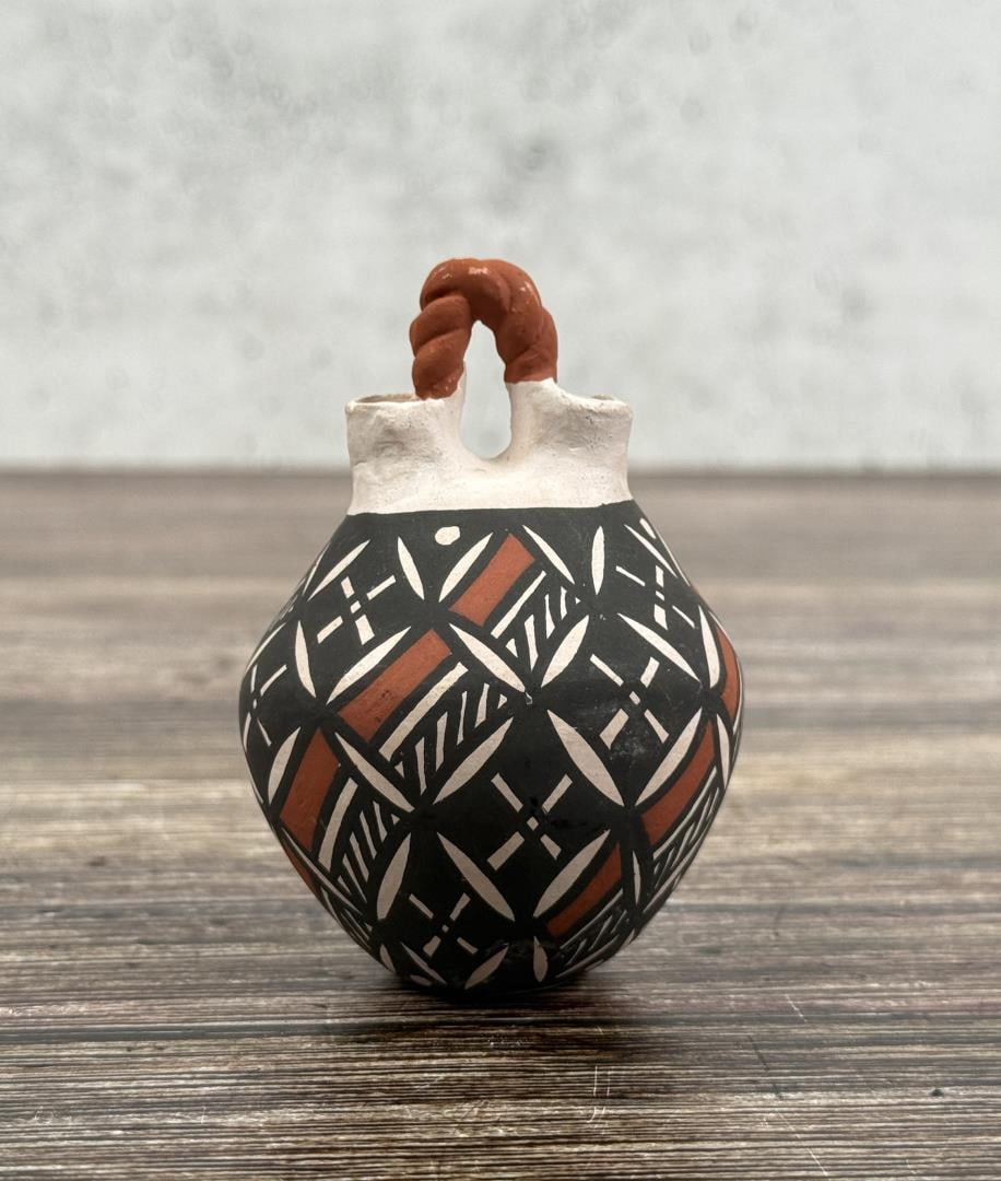 Signed Acoma Pueblo Pottery Wedding Vase (1 of 7)