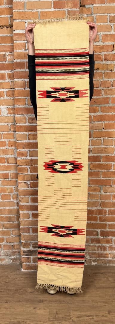Large Vintage Chimayo Indian Rug Runner (1 of 4)