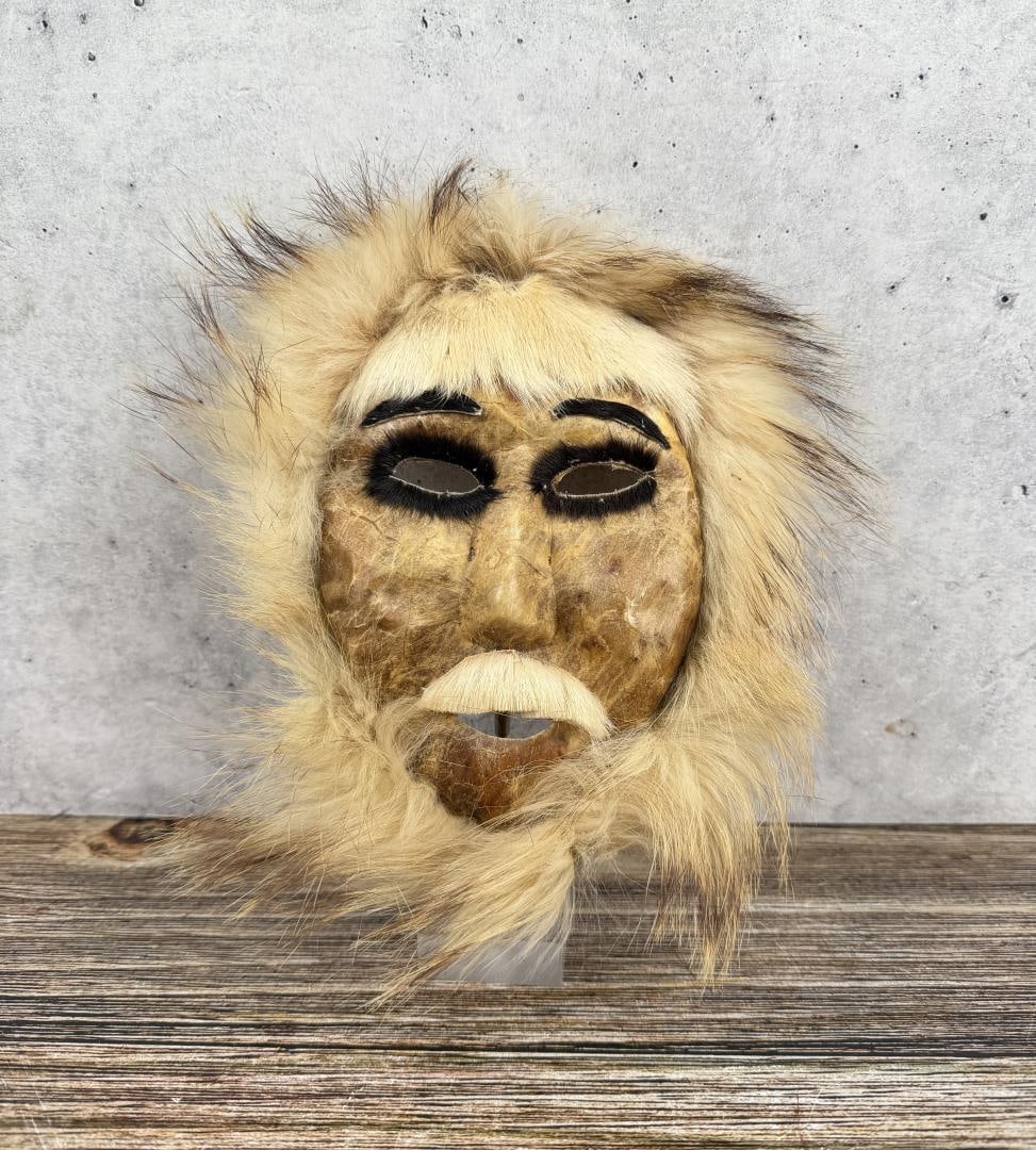 Alaskan Inuit Eskimo Caribou Mask (1 of 3)