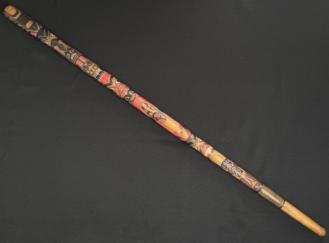 Northwest Coast Indian Talking Stick (1 of 7)