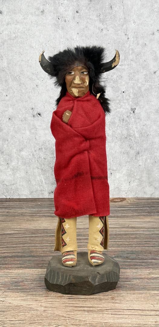Chief Lelooska Wood Native American Doll (1 of 4)
