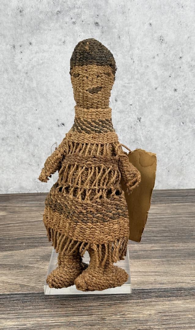 Klamath Native American Indian Basket Doll: 11" tall. Modoc or Klamath. First quarter of the 20th Century.