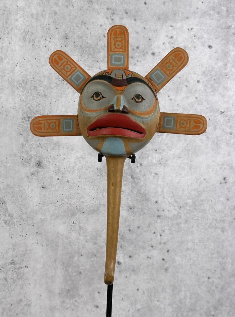 Haida Northwest Coast Indian Sun Rattle (1 of 5)