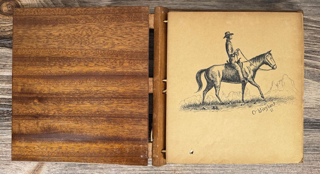 Olaf Wieghorst Drawing and Photo Album (1 of 20)