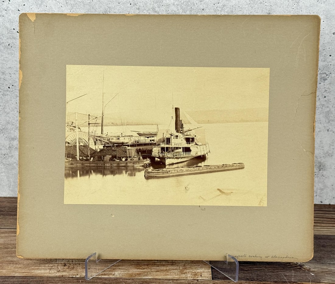 Alexandria Louisiana Steamers Steamship Photo: Features a Sidewheel Steamer. 10" by 12".