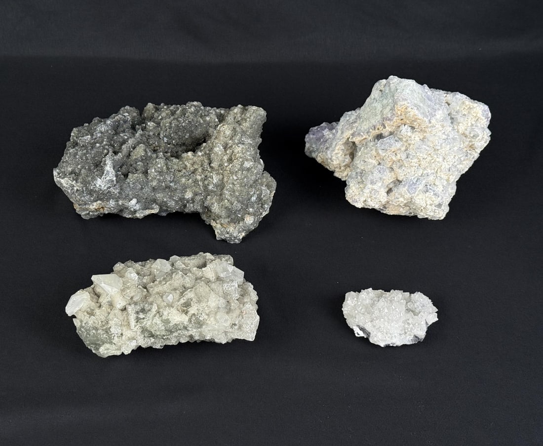 Apophylite Stilbite Crystal Clusters - 2