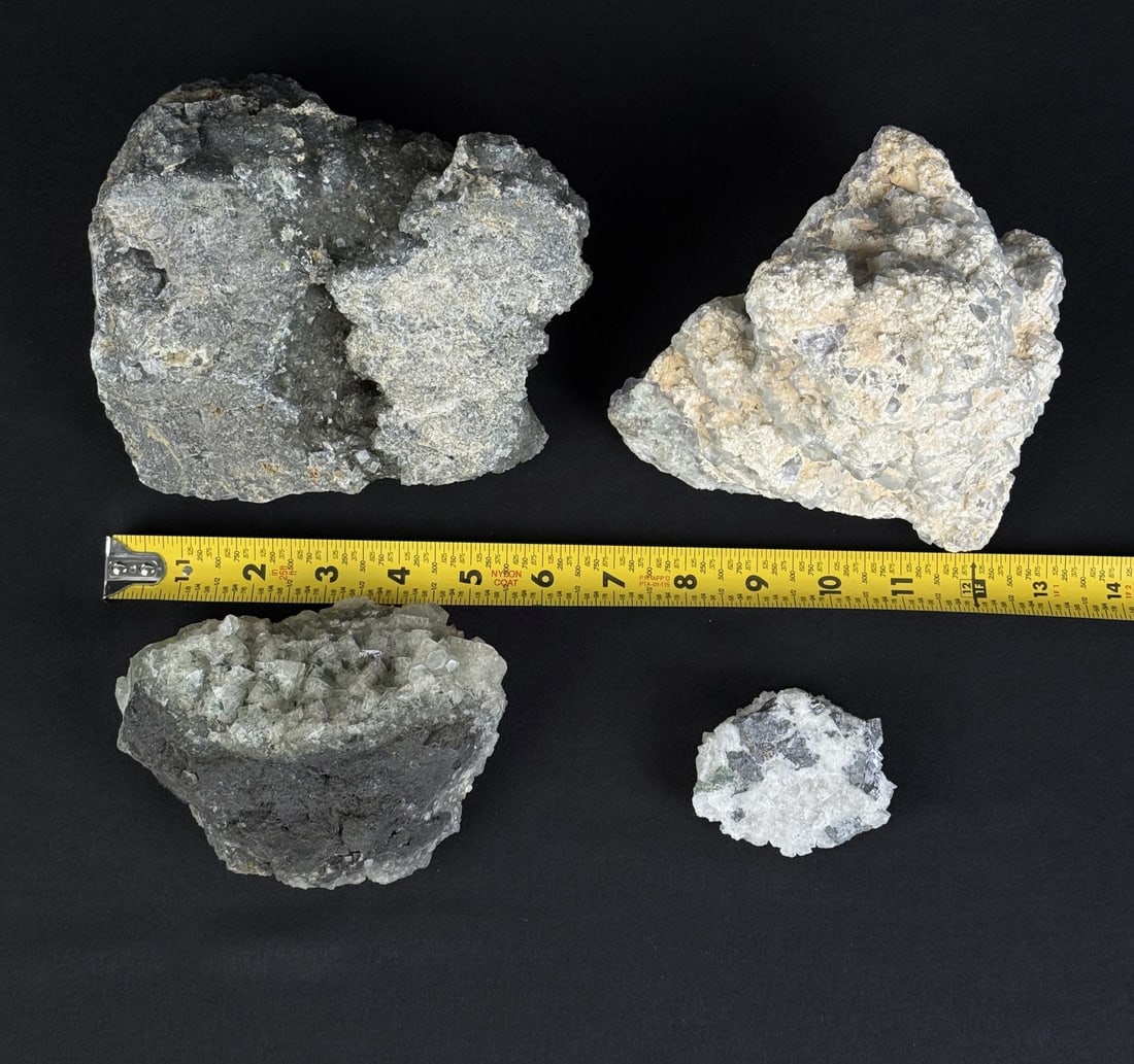 Apophylite Stilbite Crystal Clusters - 4