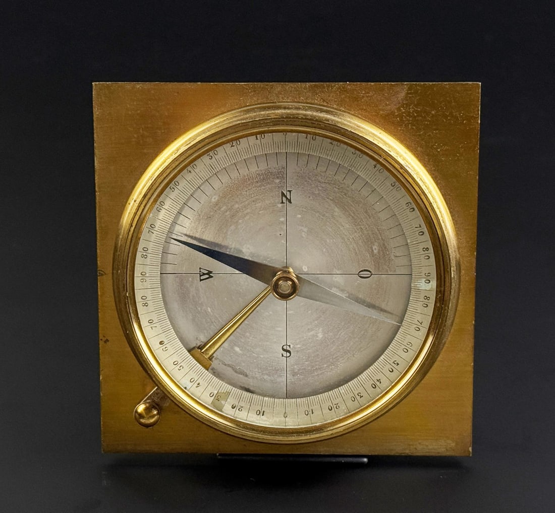 Antique Brass Compass - 2