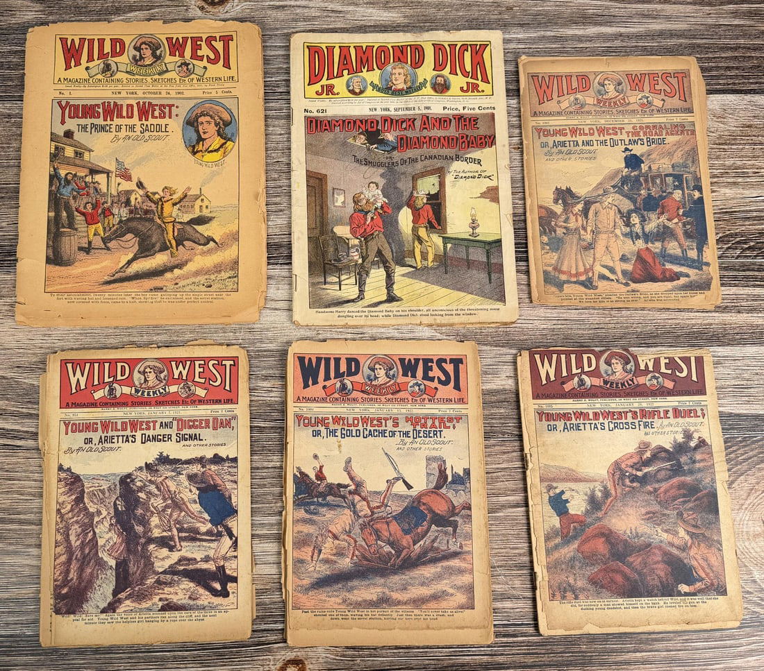 Wild West Weekly Magazines: Nice grouping
