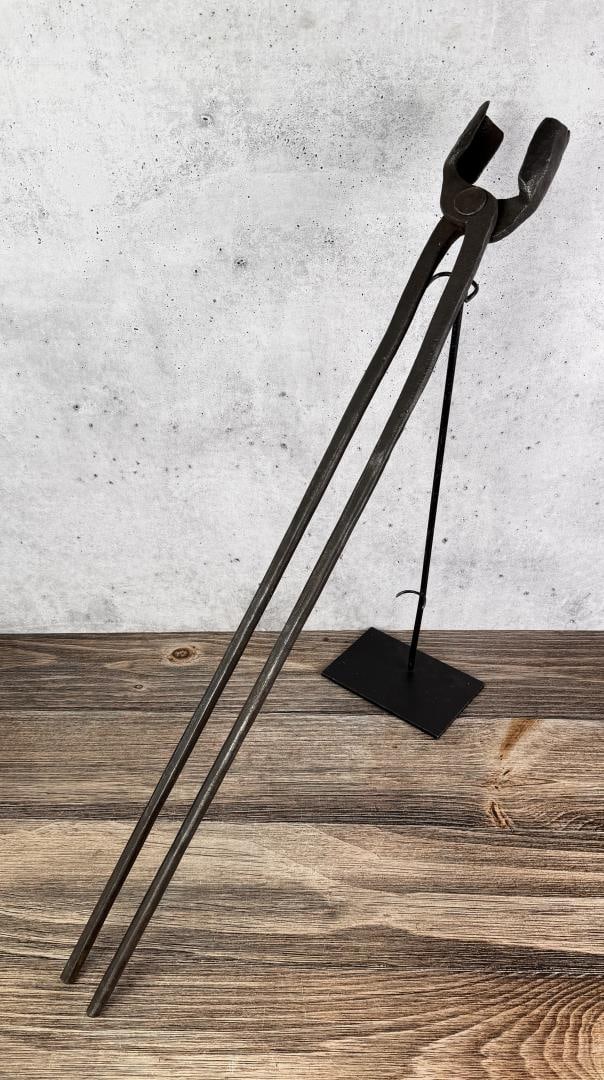 Antique Blacksmith Tongs: 35" long