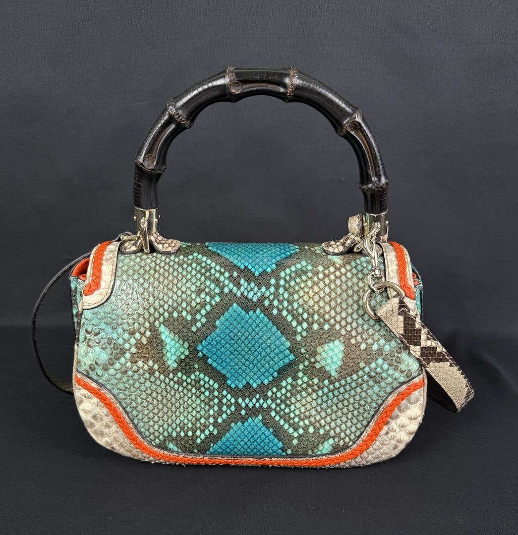Gucci Limited Edition Python Bag Purse - 4