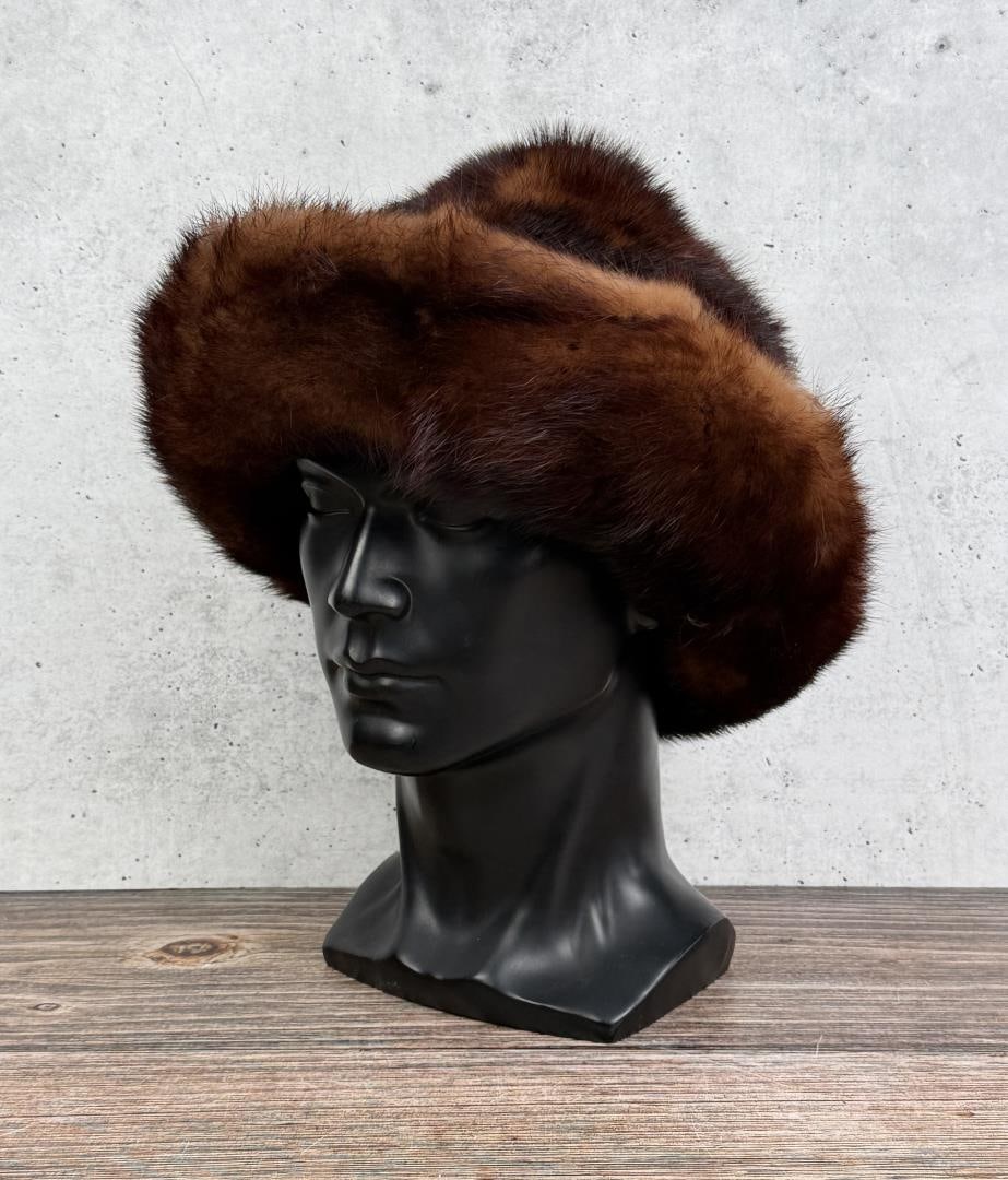 Pine Marten Fur Hat Great Falls Montana: Beckman's of Great Falls Montana. Size 7 1/4