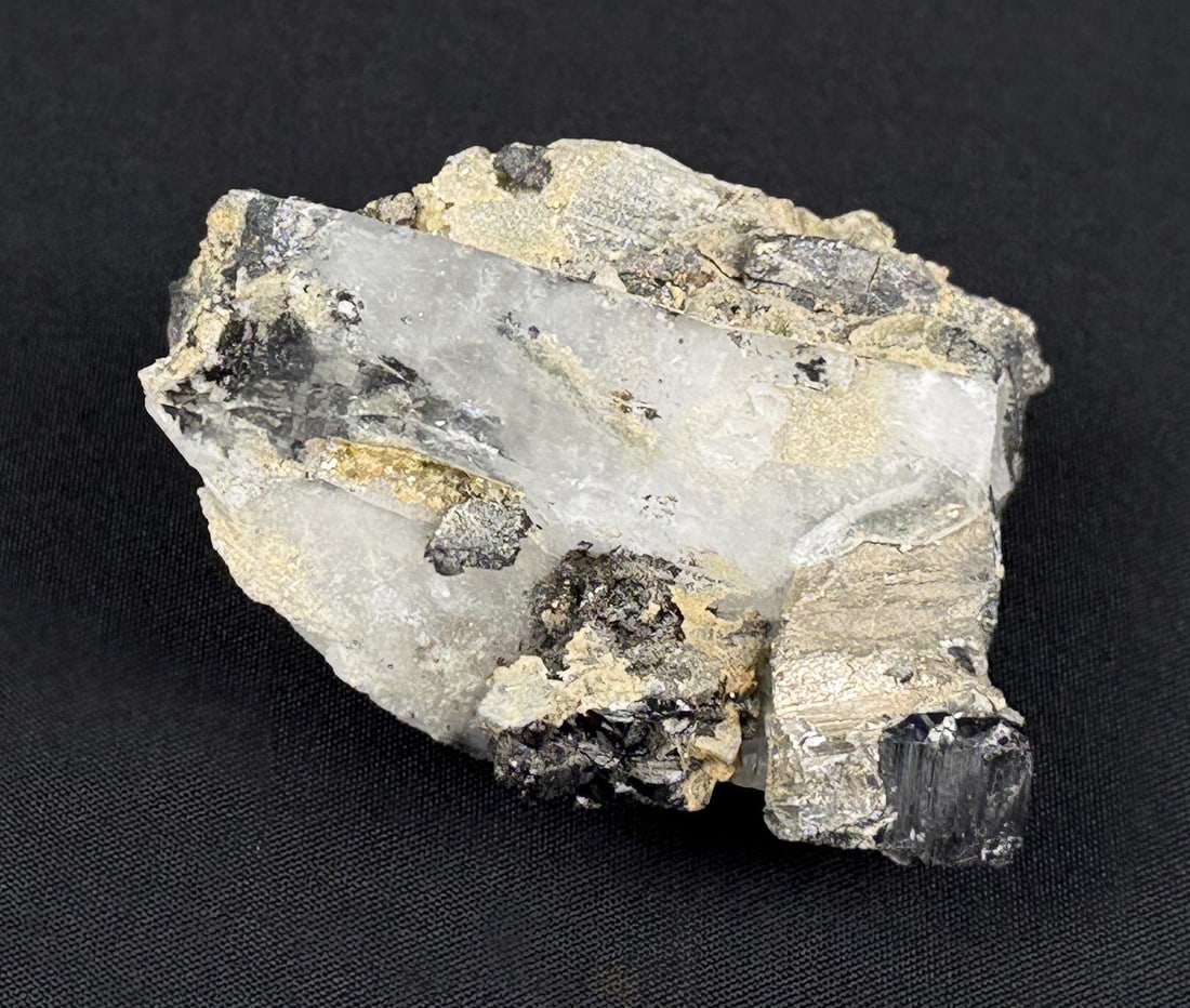 Black Tourmaline on Quartz Mineral Specimen (1 of 8)