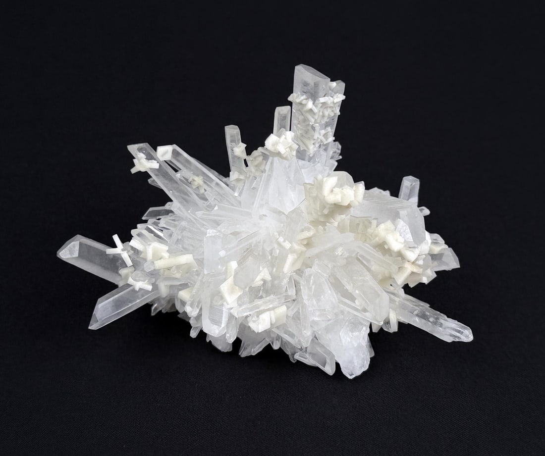 Sphalerite on Quartz Mineral Specimen (1 of 7)