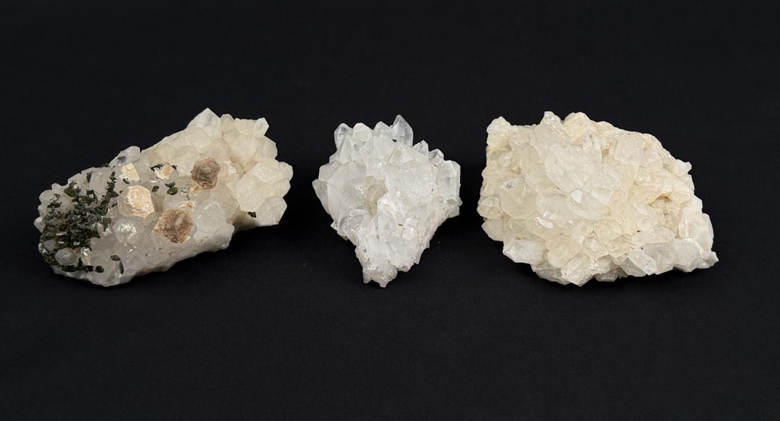 Collection of Quartz Crystal Mineral Specimens (1 of 6)